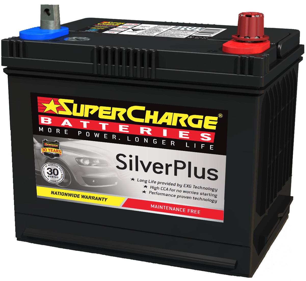 Eastern Batteries - SuperCharge Silver Plus SMF58 Car Battery